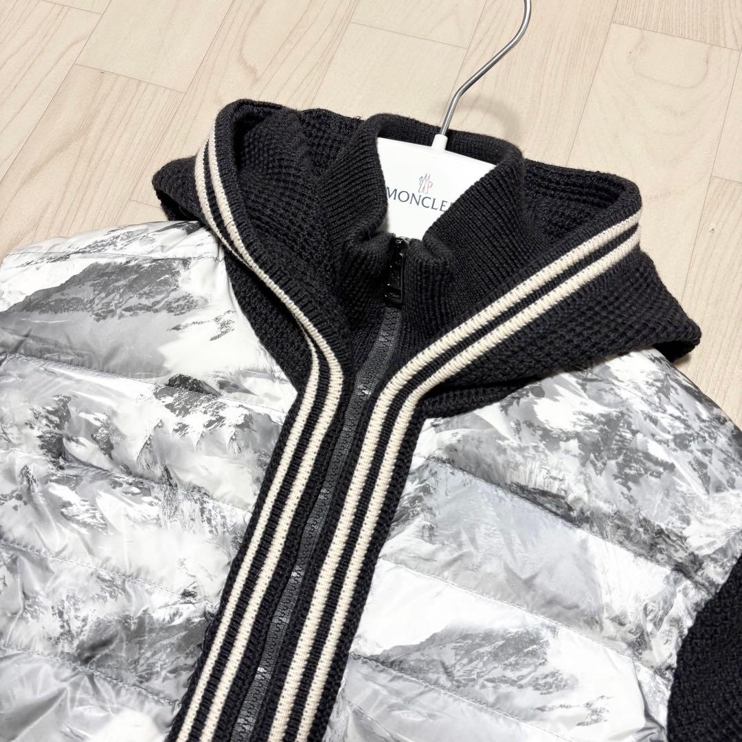 美品◎モンクレール マグリオーネ カーディガン ダウンジャケット ニット 切替