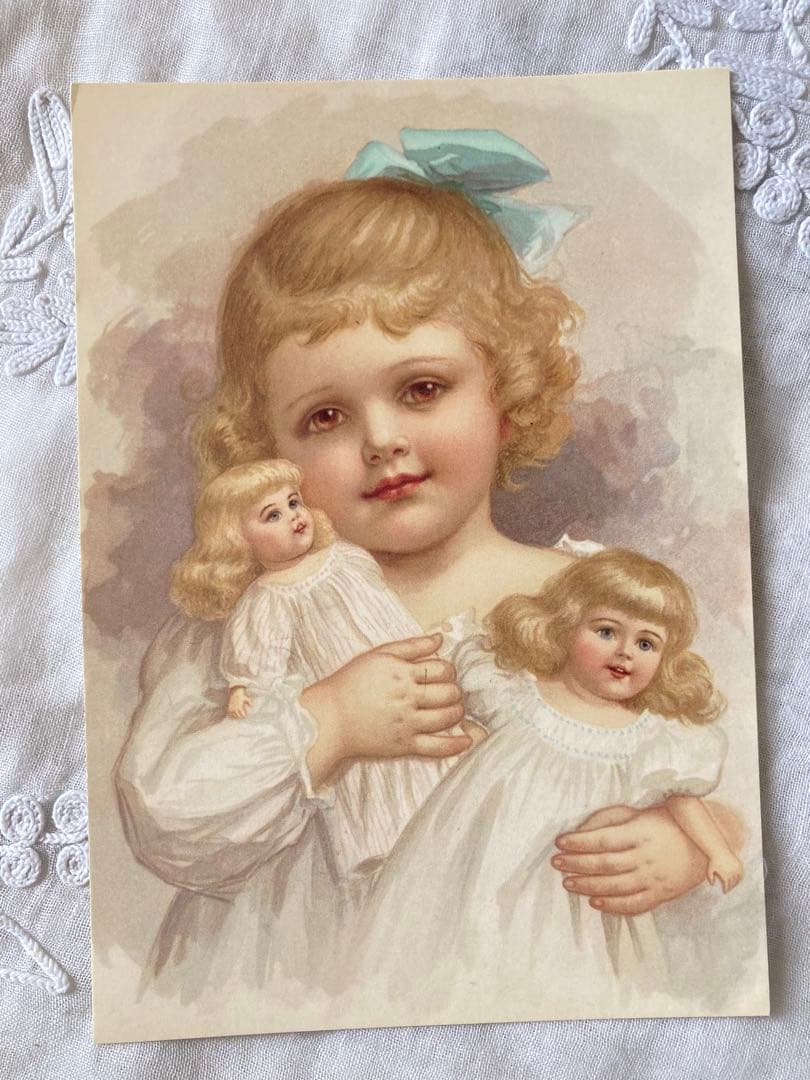 フランス アンティーク シルバー製ミニョネット用シャトレーン 純銀製ドール小物