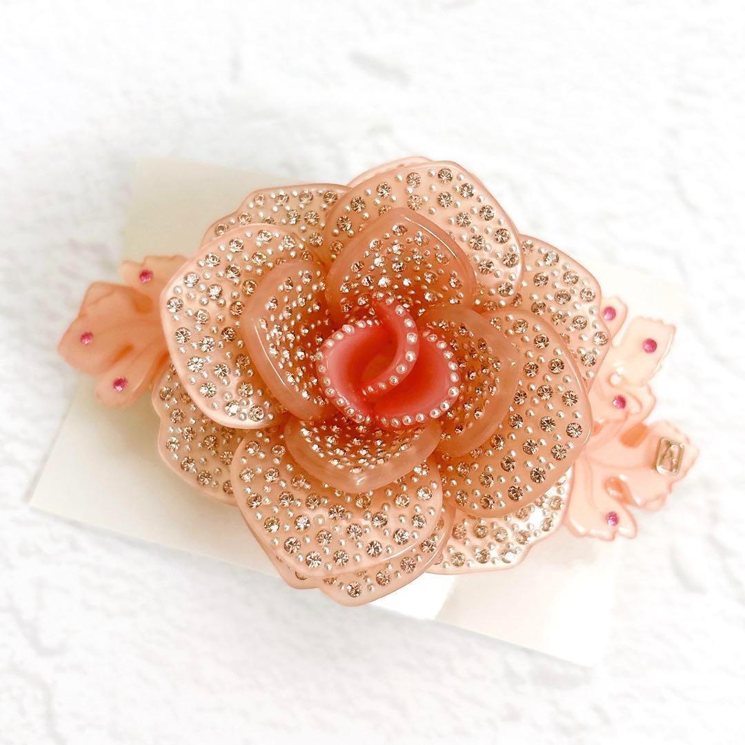 希少美品 Alexandre De Paris キラキラ ローズモチーフバレッタ