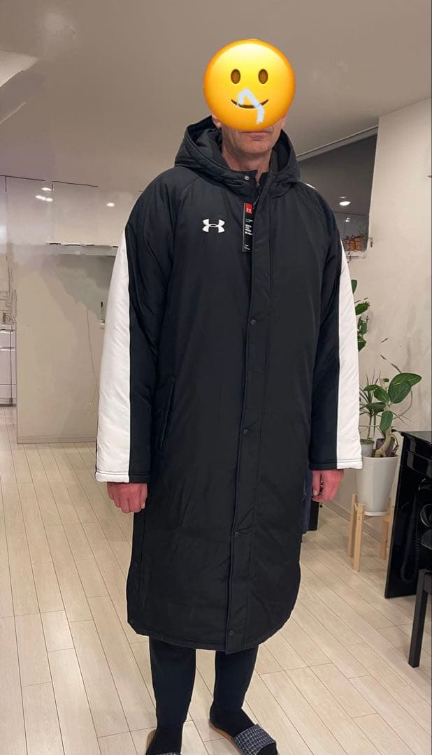 Under Armour フード付きベンチコート ONESIZE