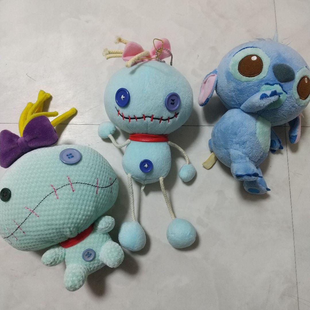 スティッチ ぬいぐるみ スクランプ ぶらぶら　セット