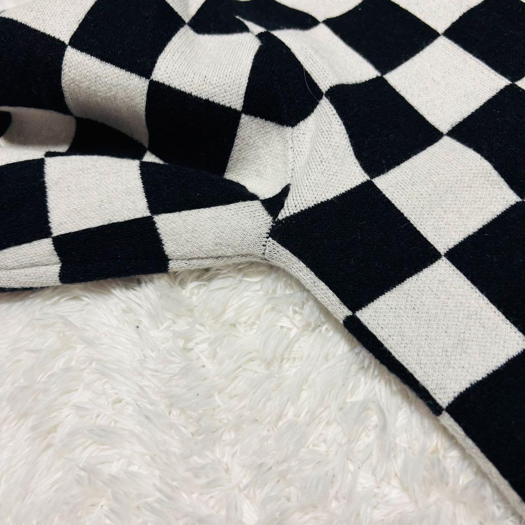 希少 ビームスゴルフ 別注 フレッドペリー 防風 セーター チェッカーフラッグ柄