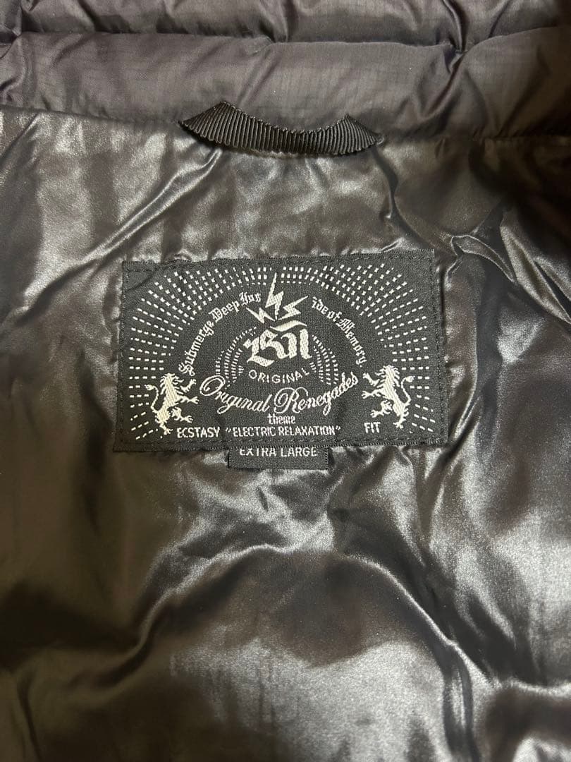 ジャケット・アウター BAL REMOVABLE SLEEVE DOWN JACKET BLACK