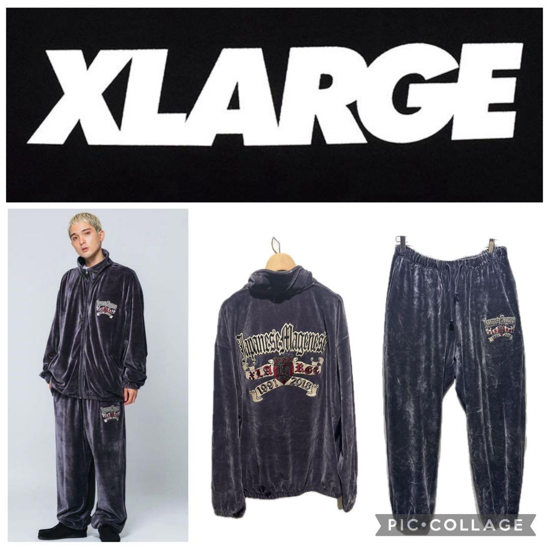 X-LARGE ジャパニーズマゲニーズ ベロア　上下セットアップ