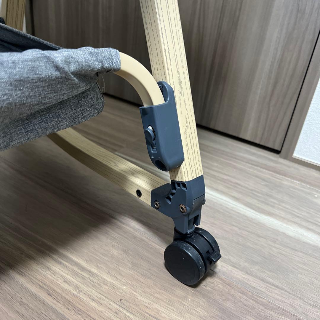 HZDMJ コンパクトベビーベッド グレー①