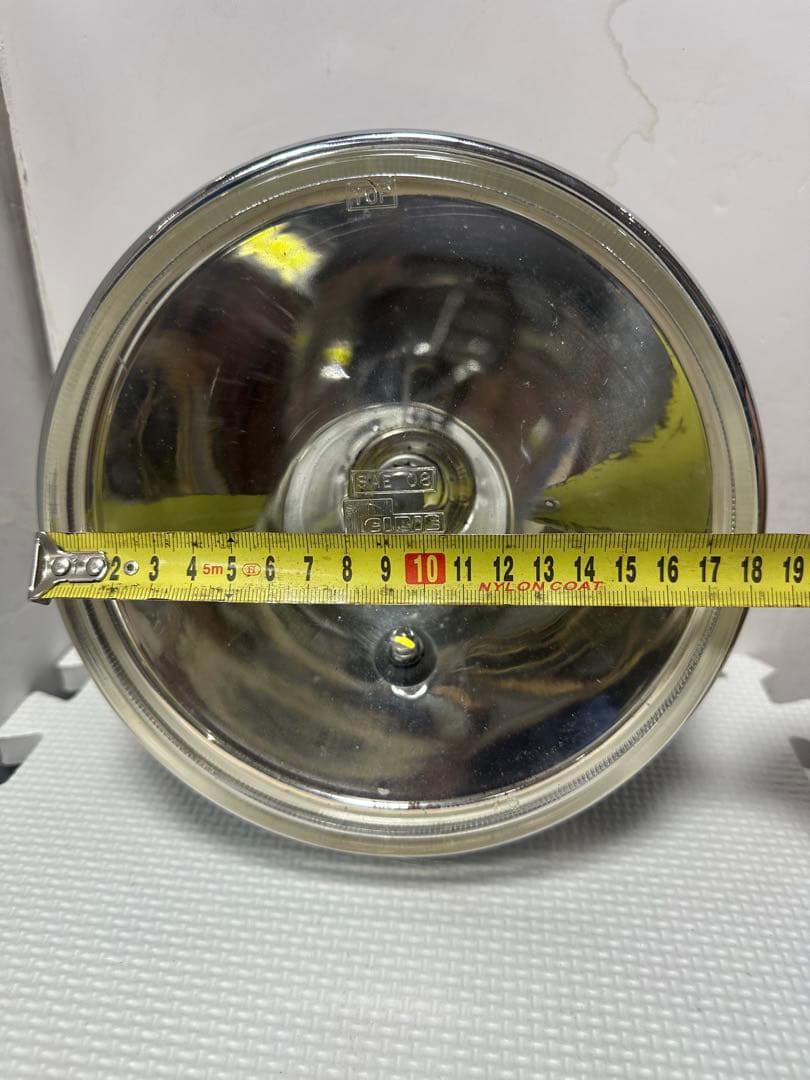 当時物シビエスーパーオスカー180πシビエ凹みレンズ付きヘッドライト/マーシャル