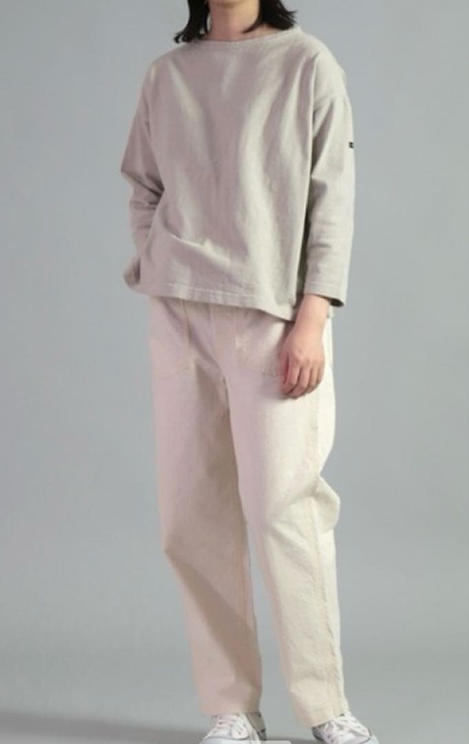 【新品未使用】OMNIGOD ネップツイルイージーパンツ生成り　サイズ2