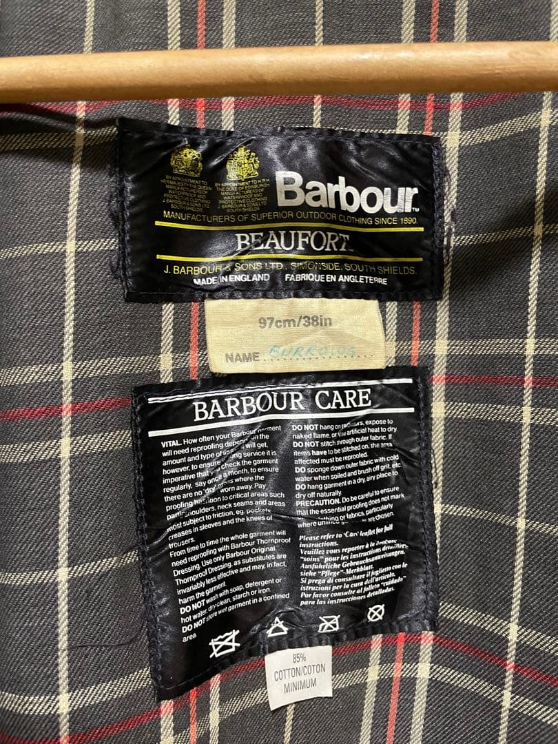 barbour beaufort オイルドジャケット