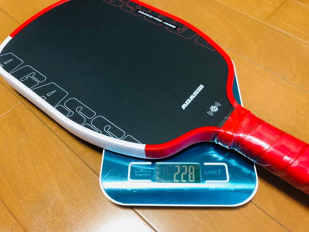 新品‼︎AGASSI PRO16mm T700 ピックルボール パドル228g