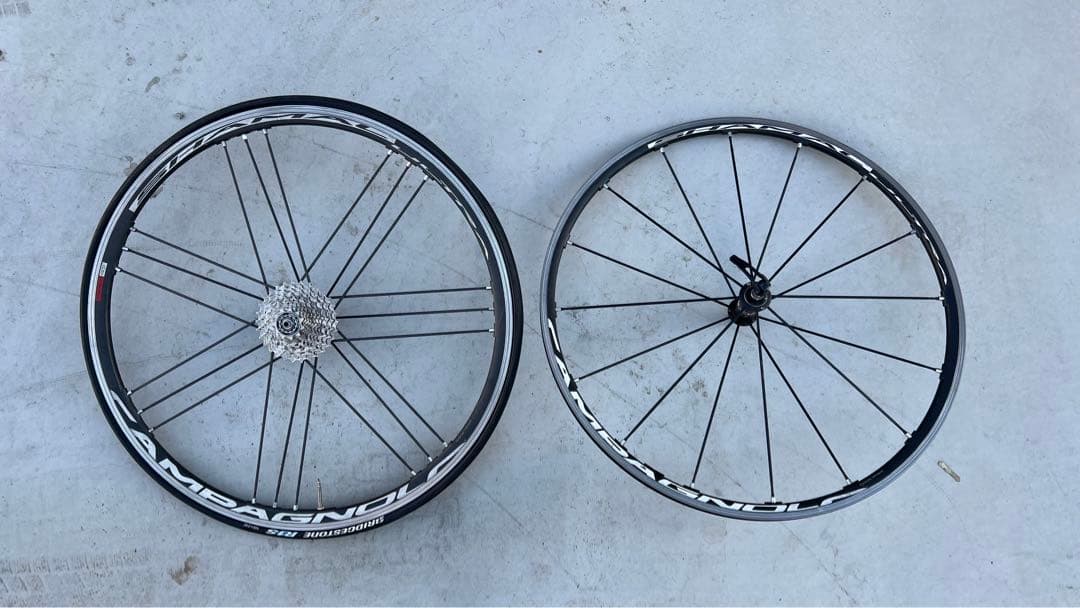 美品 カンパニョーロ シャマルウルトラ アルミ クリンチャー ホイールセット