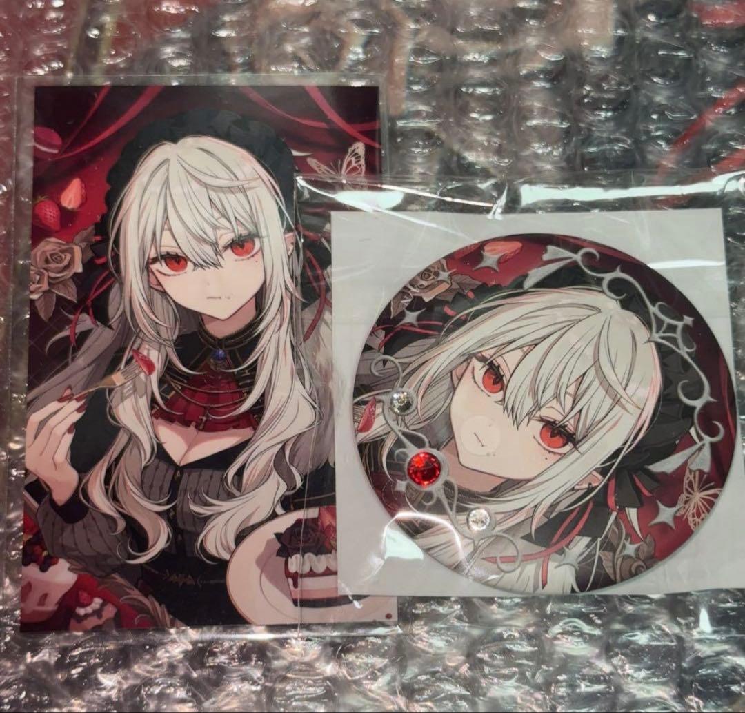 にじさんじ 葛葉 サーニャ チェキ風カード 缶バッジ ②