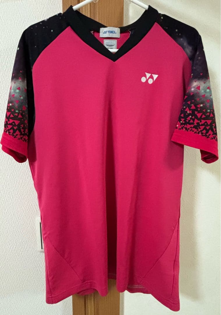 YONEX ヨネックスゲームシャツ 赤（ピンク系） サイズL