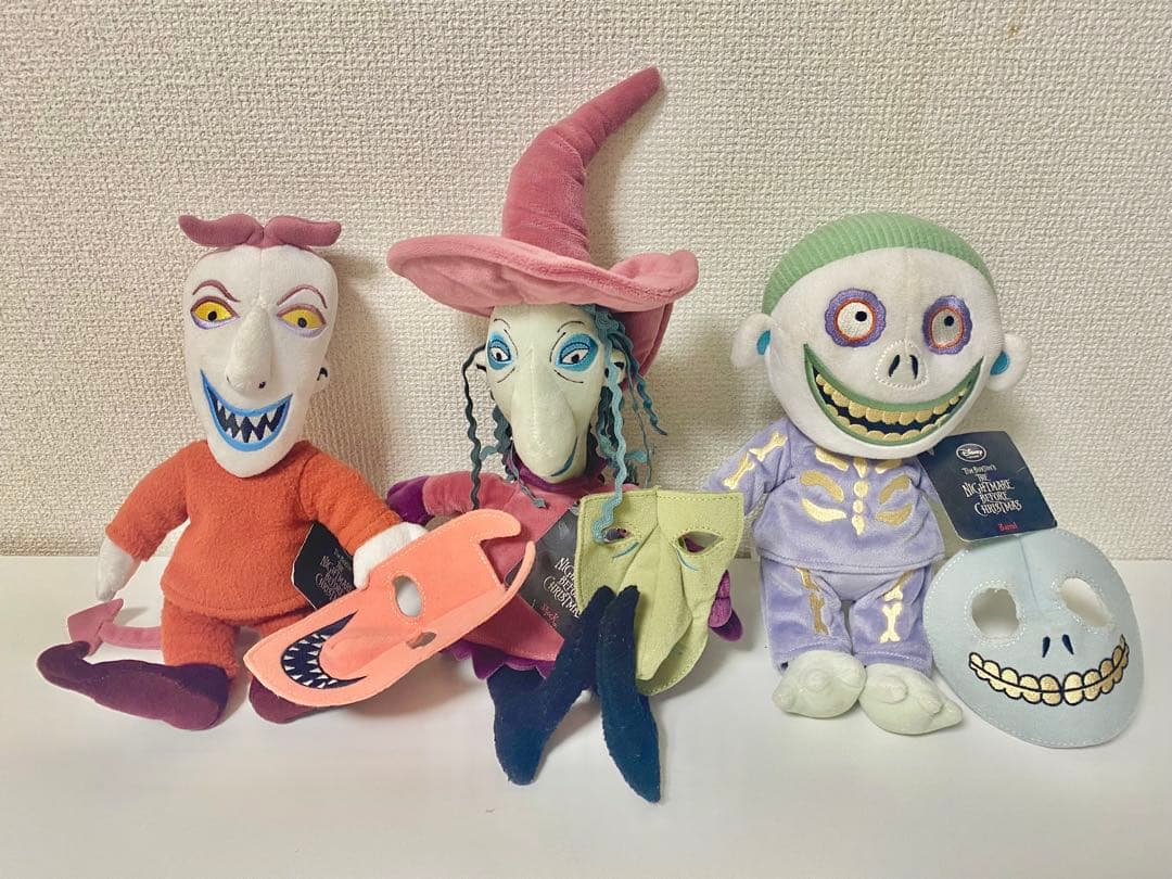 【レア】限定 ナイトメアビフォアクリスマス ロック・ショック・バレル　3体セット