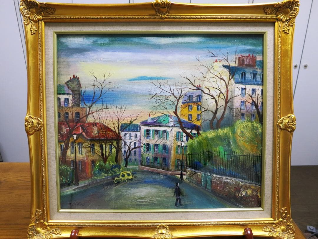 小澤勇寿郎　「モンマルトル」油彩画　F１０号