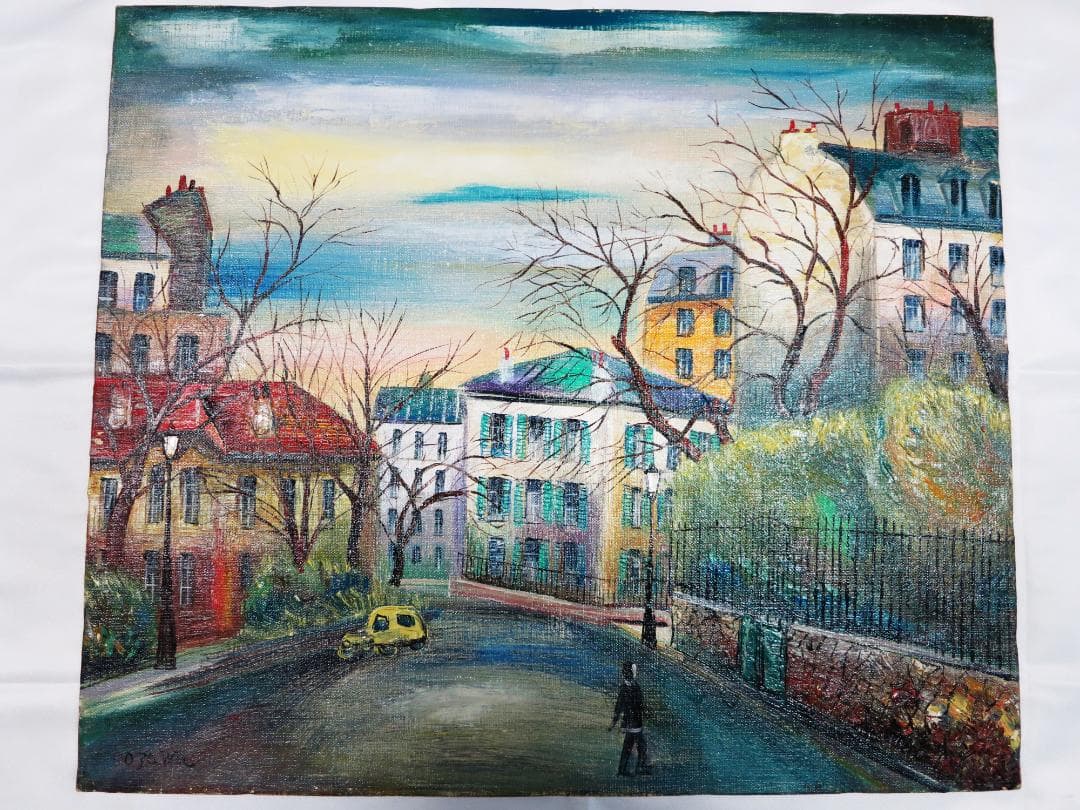 小澤勇寿郎　「モンマルトル」油彩画　F１０号