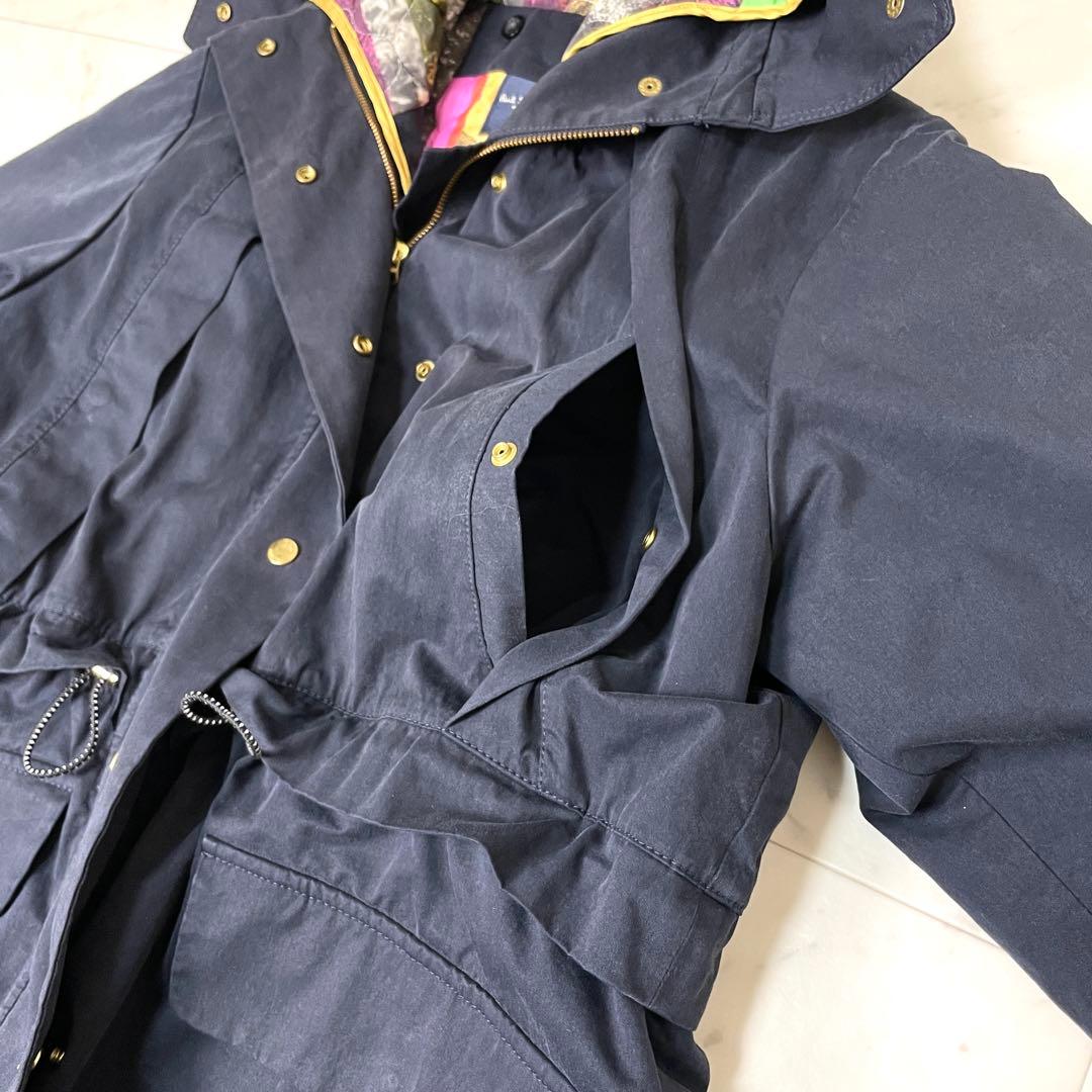 専用【美品】ポールスミス 2wayライナー付 モッズコート 2XL 紺