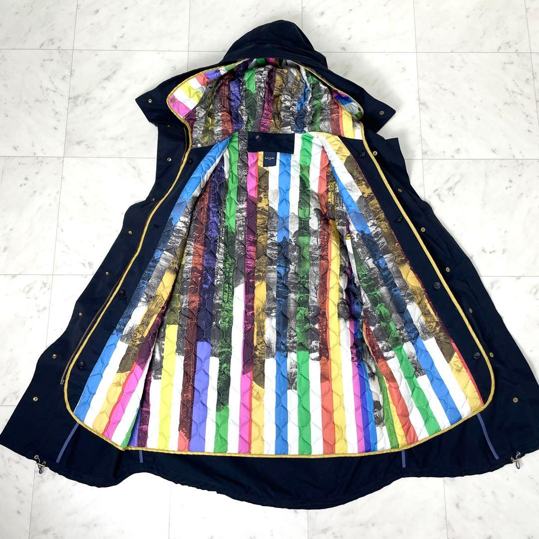 専用【美品】ポールスミス 2wayライナー付 モッズコート 2XL 紺