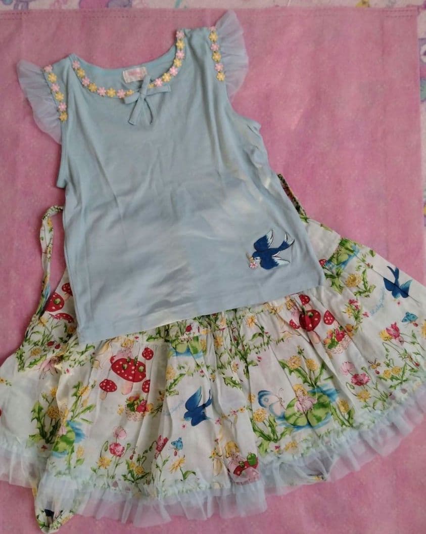 中古　シャーリーテンプル　トップス　スカート　120 130