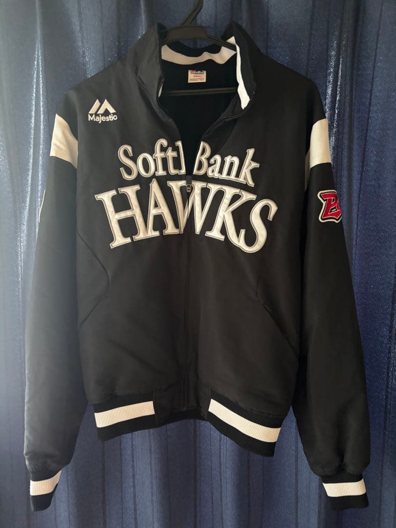 SoftBank Hawks✖️ ポルテ ブラックジャケット Majestic