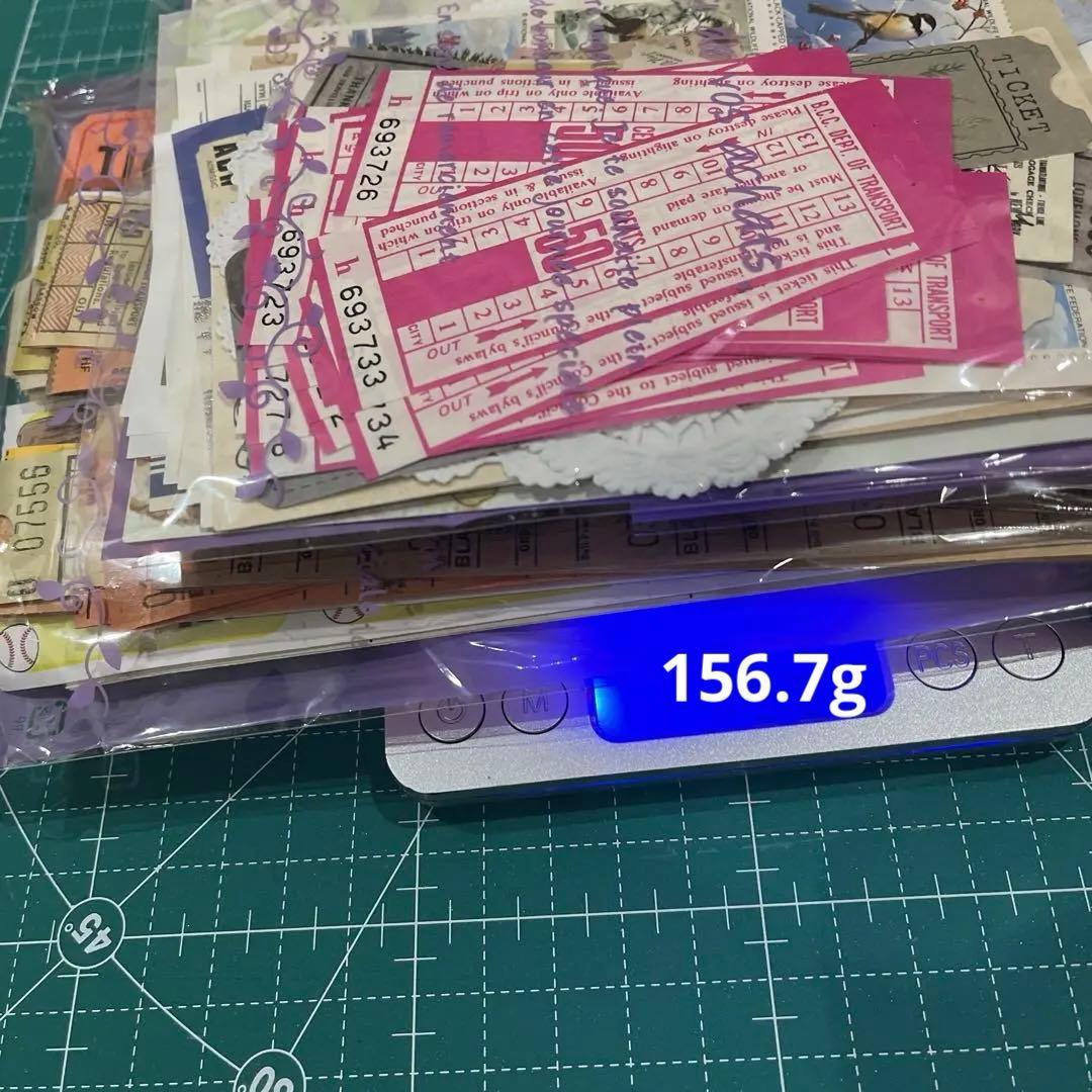 約3.8kg コラージュ 紙モノ 切手 チケット 異素材 まとめ売り 大量