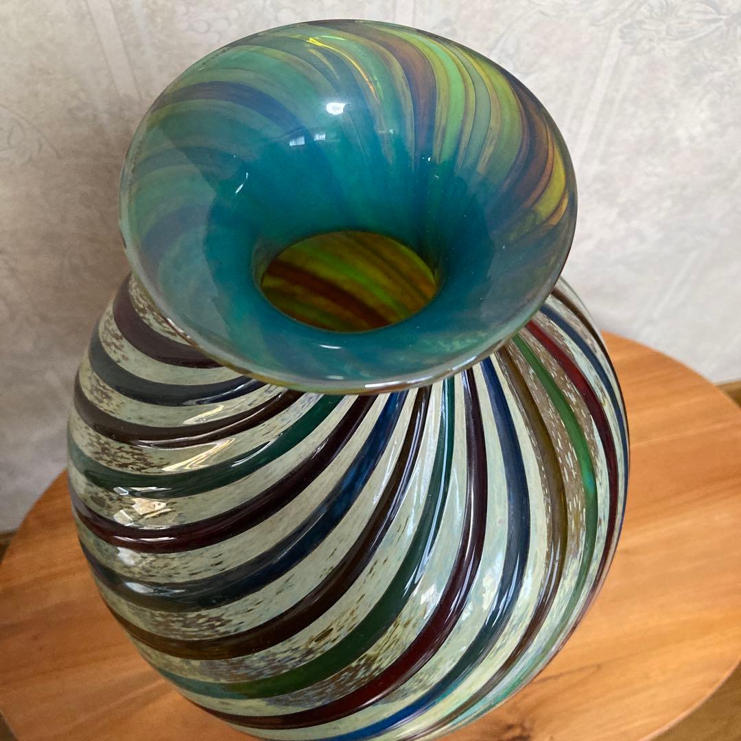 MURANO ムラーノガラス　花瓶　ベネチアングラス　美品