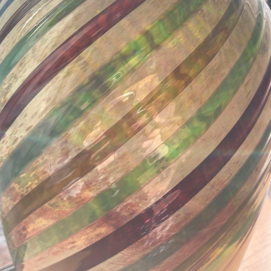 MURANO ムラーノガラス　花瓶　ベネチアングラス　美品