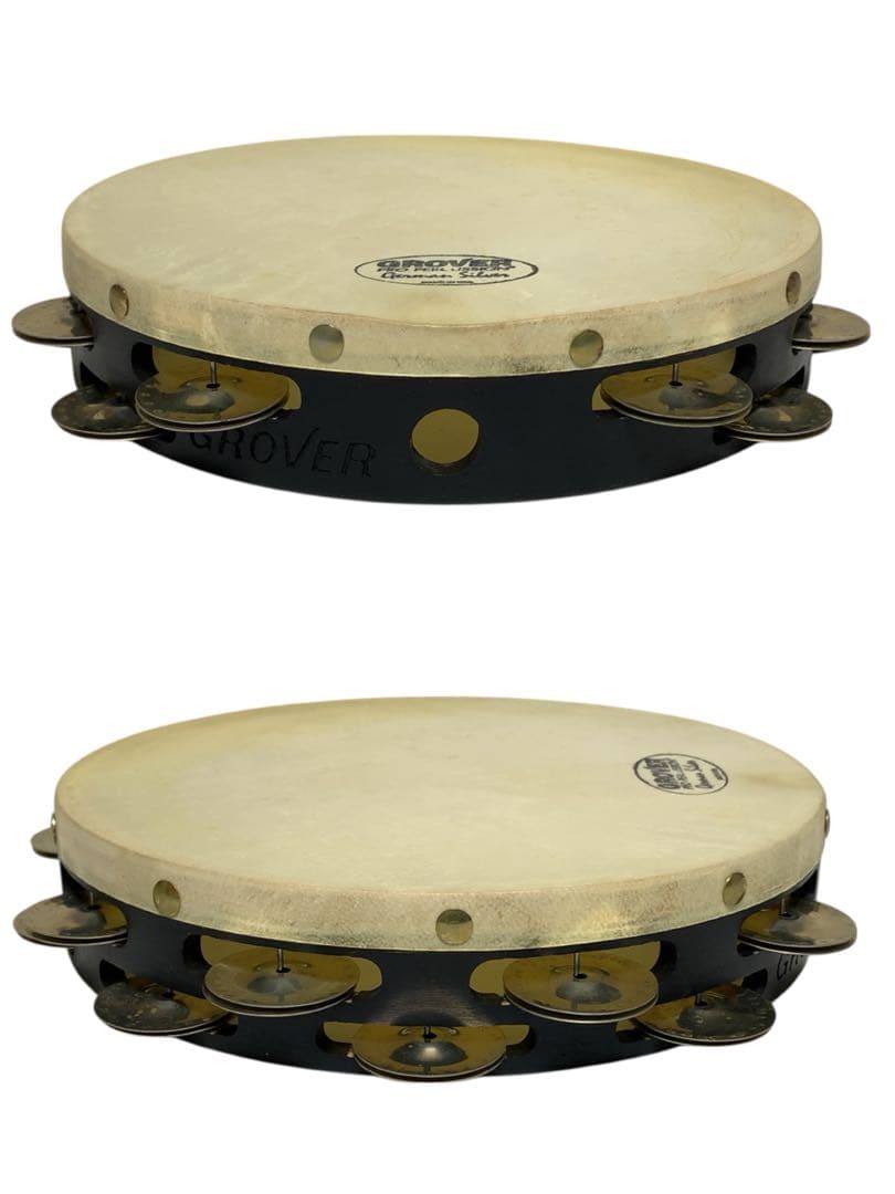 希少　GROVER GV-T2GS グローバー　ジャーマン シルバー タンバリン