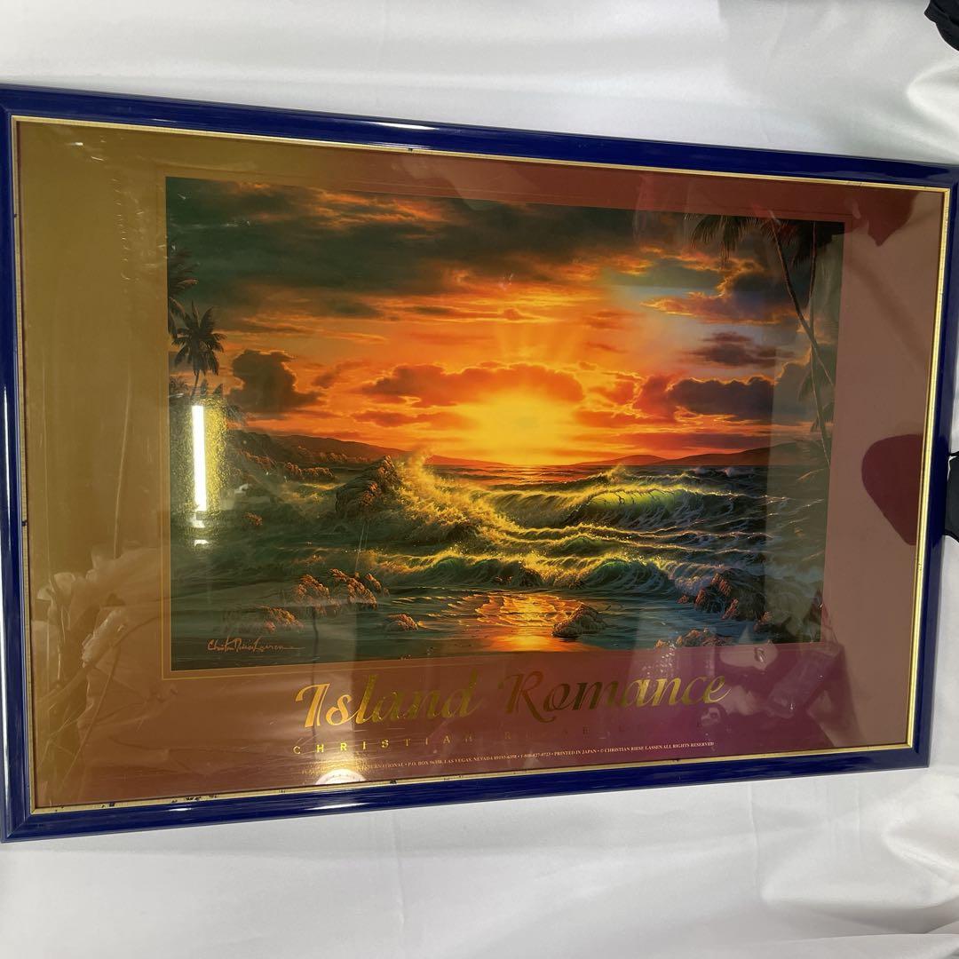 ラッセン　アイランドロマンス　 ROMANCE ポスター　額入り