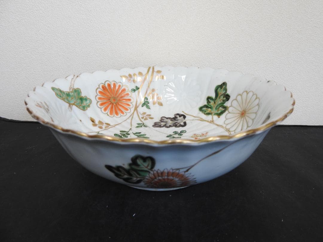 古伊万里　菊形平鉢　MA780