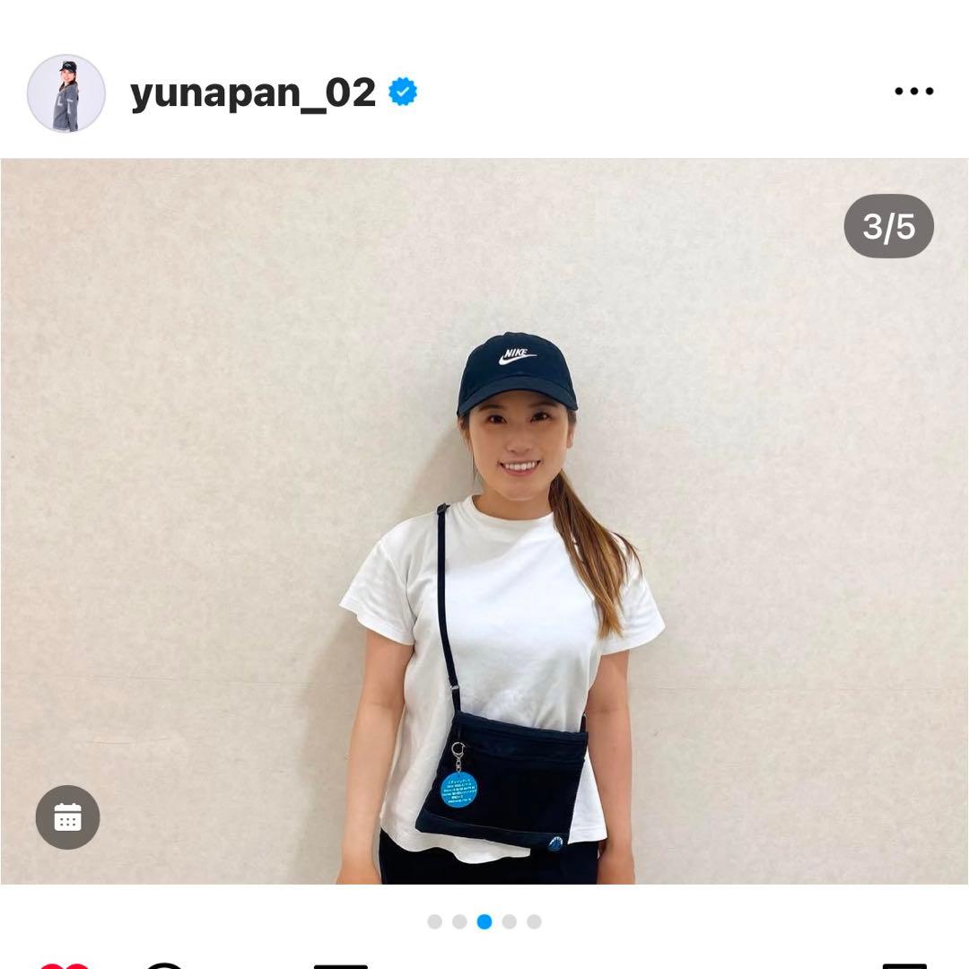 【直筆サイン】西村優菜プロ／ニチレイレディス優勝記念 サコッシュ＆キーホルダー