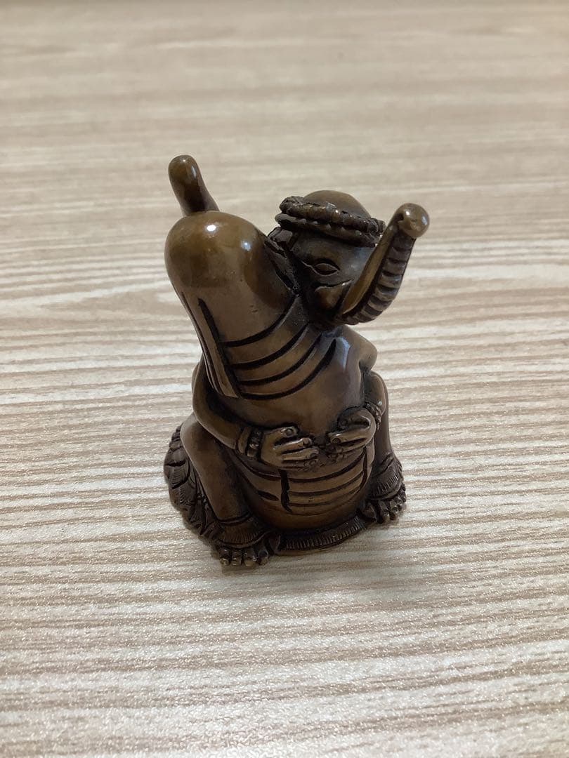 《 チベット密教　新品 》 ガネーシャ　歓喜仏　聖天　銅　金運　オリジナル　B