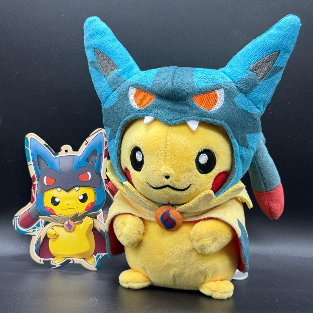 極美品 メガルカリオのポンチョを着たピカチュウ