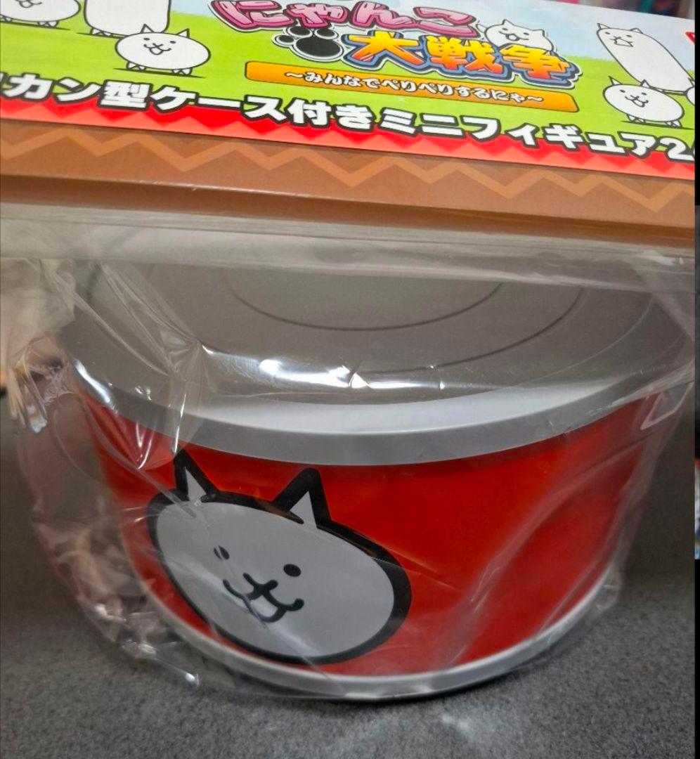 一番くじ にゃんこ大戦争　D賞 ネコカン型ケース付きミニフィギュア24体セット