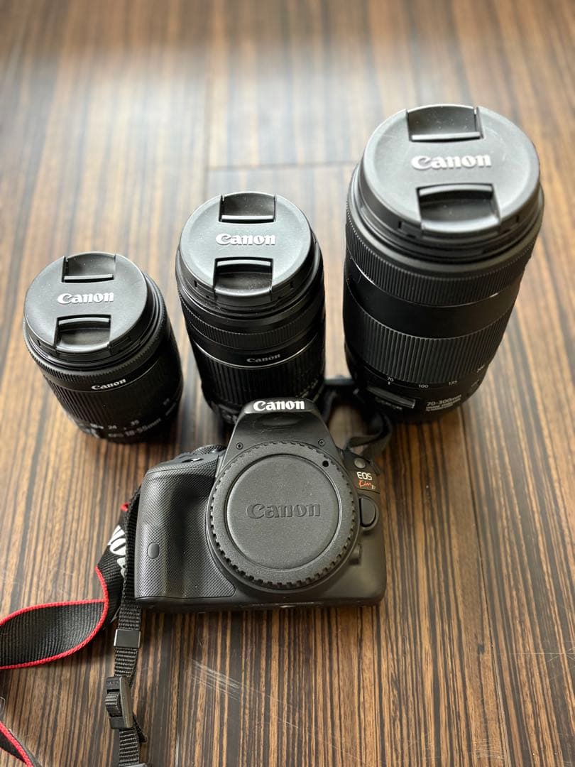 Canon EOS Kiss X7 レンズ3本セット　 80-300レンズ付き