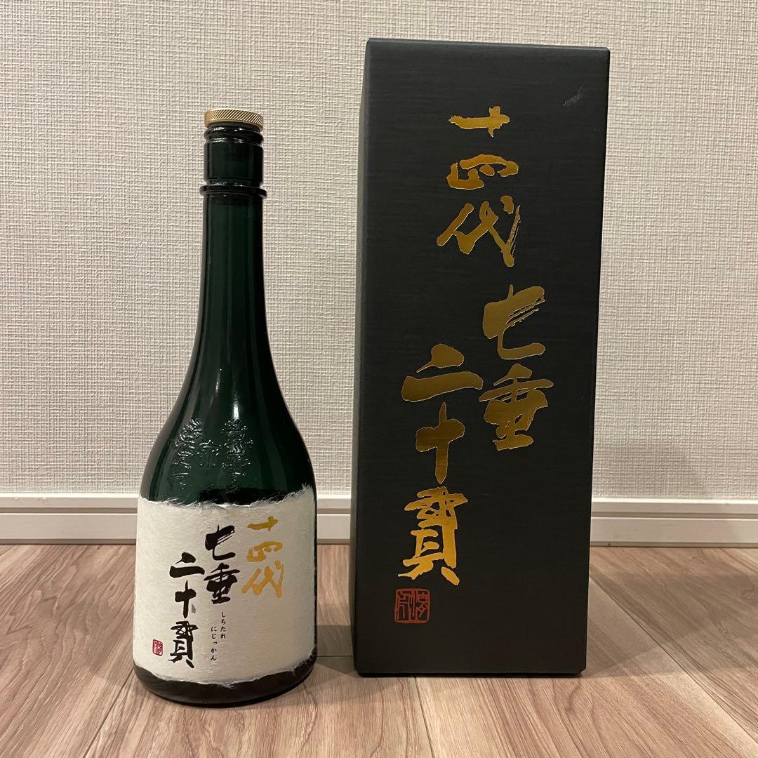 【空瓶】十四代 七垂二十貫 化粧箱入り 720ml