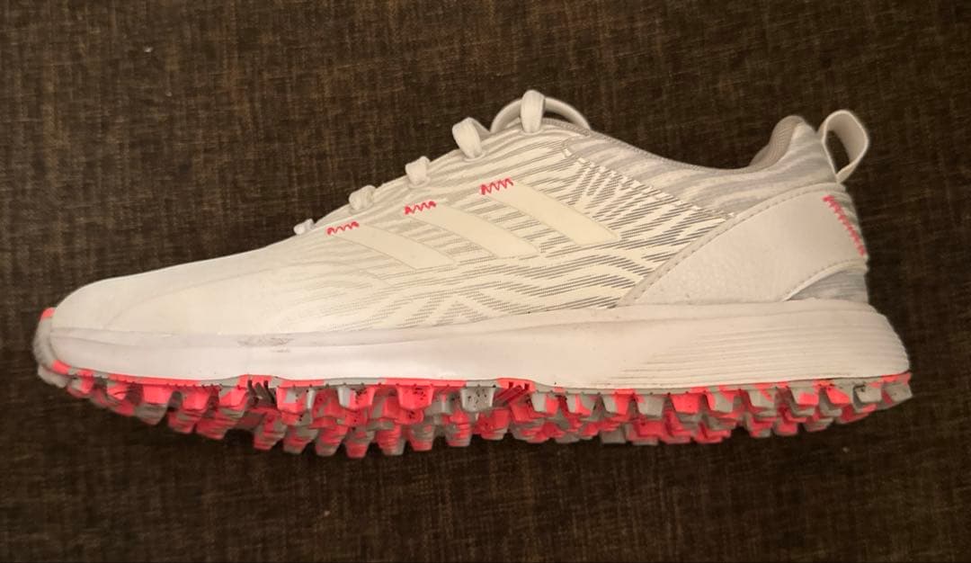 【送料込】アディダス ゴルフシューズ スパイク付き ホワイト