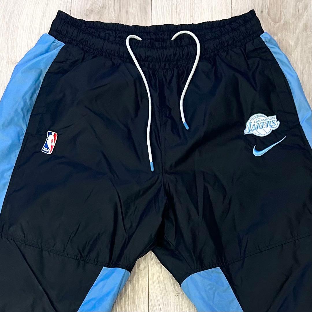 希少XL NIKE NBA レイカーズ ナイロンパンツ 刺繍ロゴ トラックパンツ