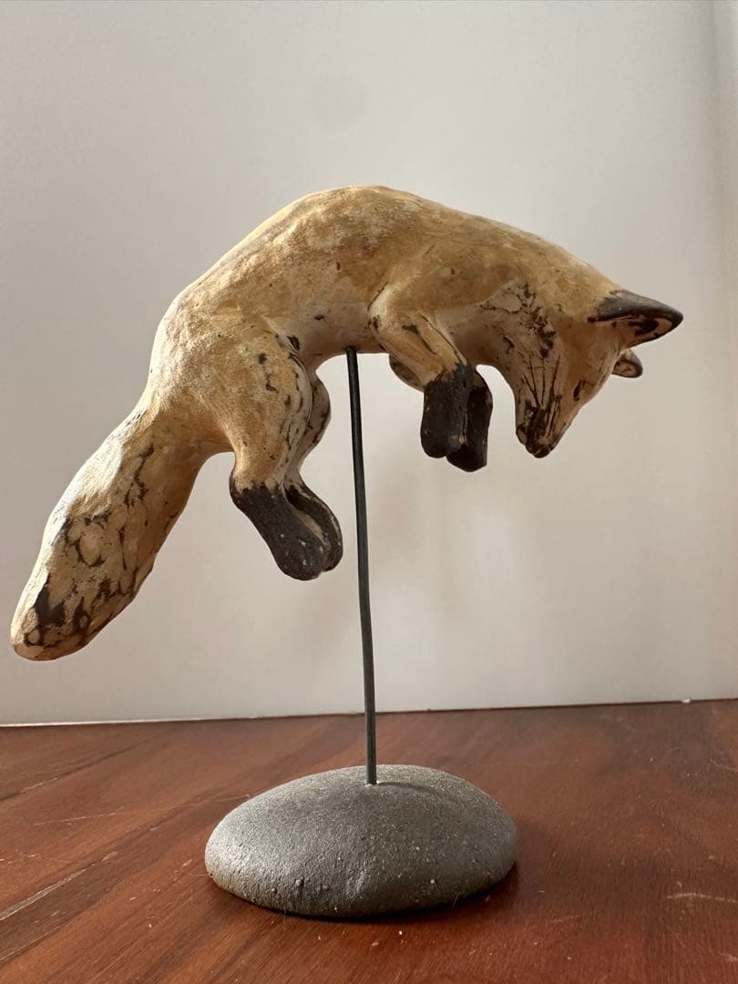 廣川智子　アート　動物置物　益子