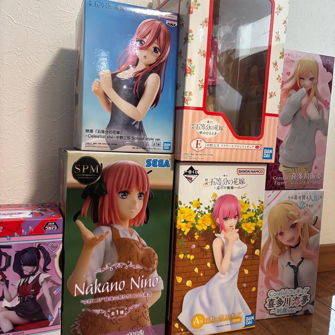 五等分の花嫁 中野一花 中野五月 中野ニ乃あめちゃん 喜多川海夢 フィギュア
