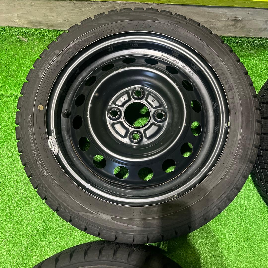 ゆずぴまま ① 2本 165/55R14 深溝スタッドレスセット！