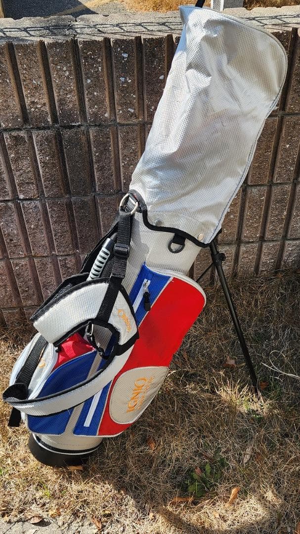 ★イグニオ ジュニアゴルフクラブセット 6～8才用 キャディバッグ付 4本セット