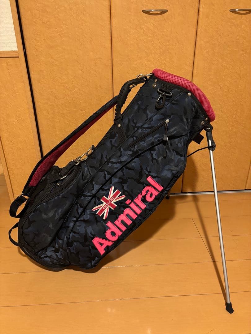 Admiral 迷彩柄スタンドキャディバッグ