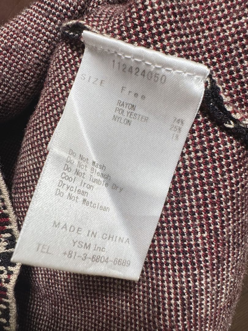 Darich ダーリッチ チェックジャガードノースリニットミニワンピース