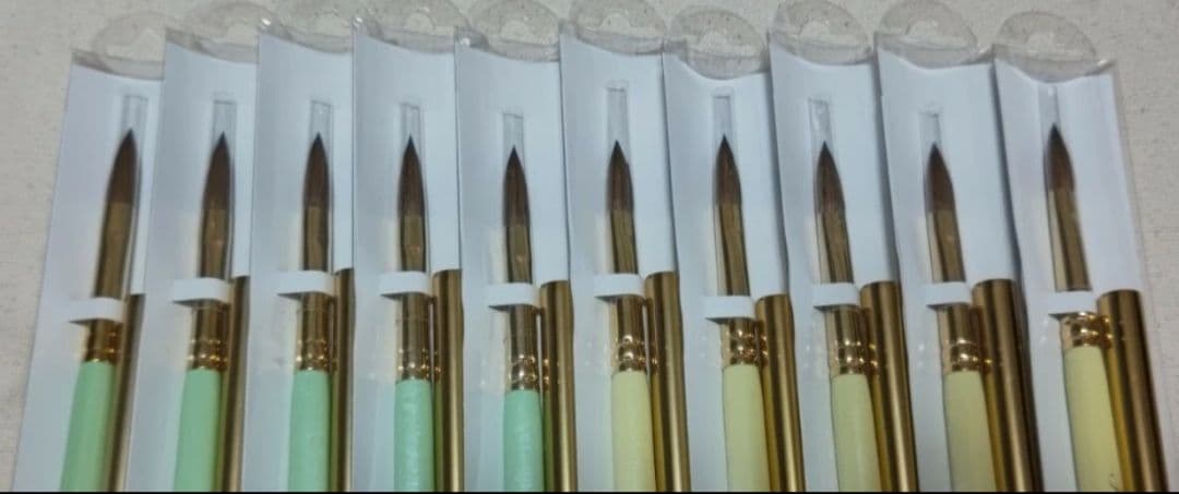 【1/30迄値下げ】フルーリア スカルプチュアブラシ 緑5本 黄5本 計10本