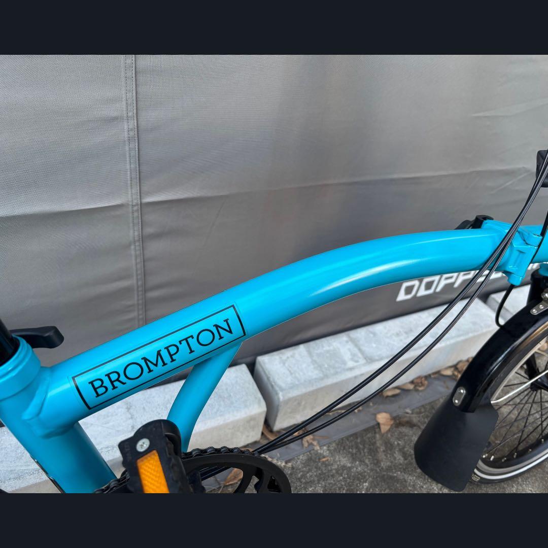 【美品】BROMPTON BLACK Edition 青S2L おまけ付き