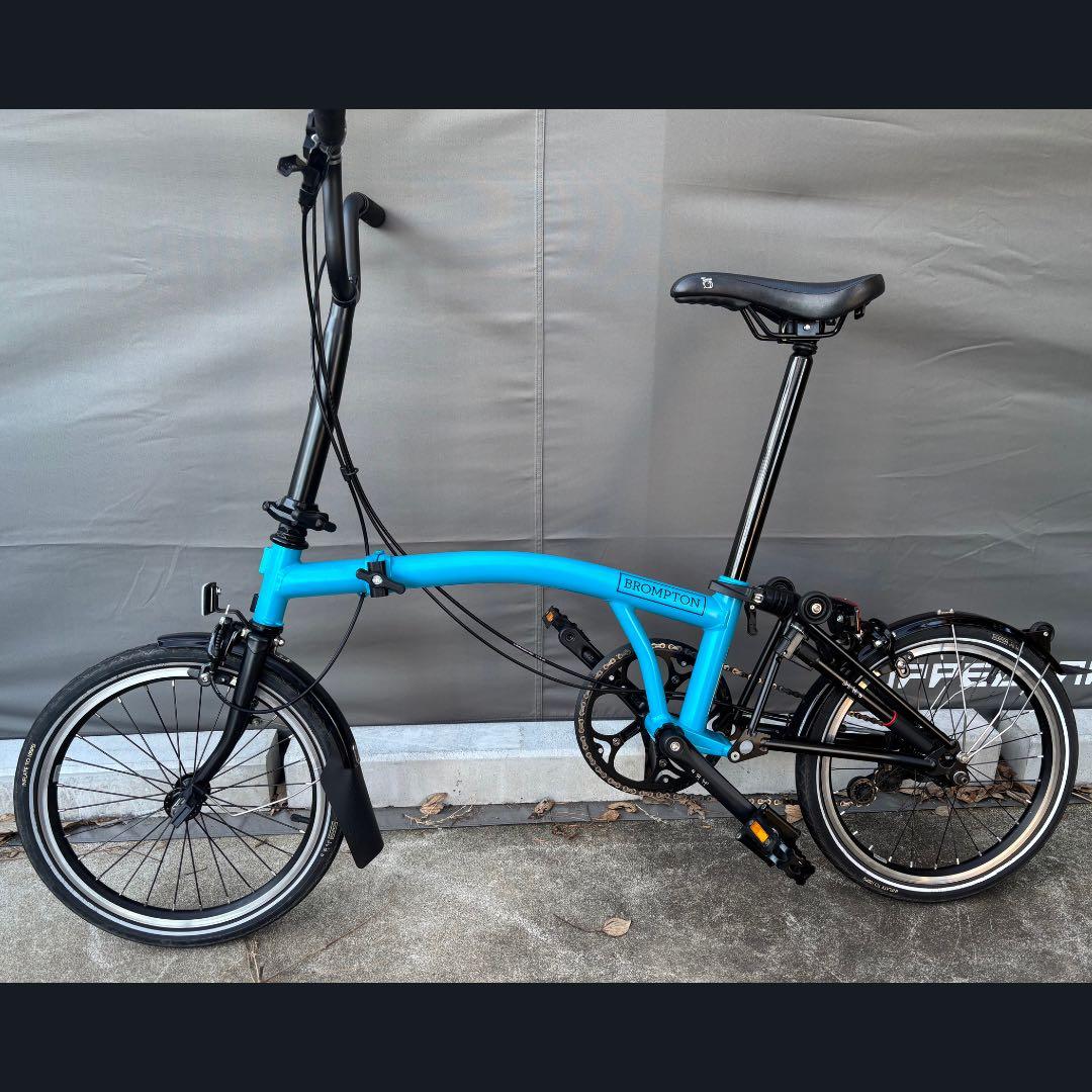 【美品】BROMPTON BLACK Edition 青S2L おまけ付き