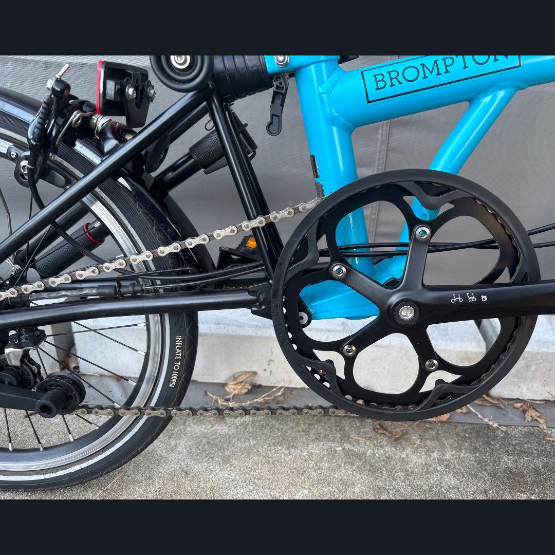 【美品】BROMPTON BLACK Edition 青S2L おまけ付き