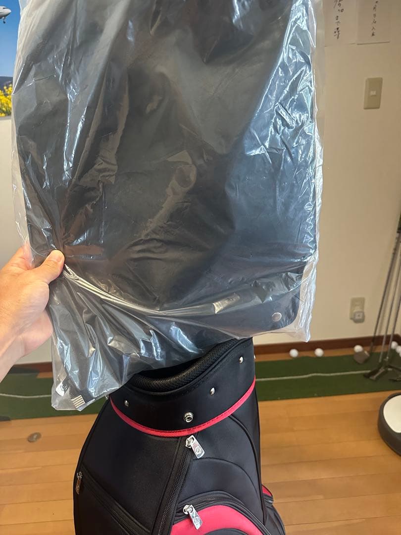 HOMMA ゴルフバッグ 黒 赤（かず）