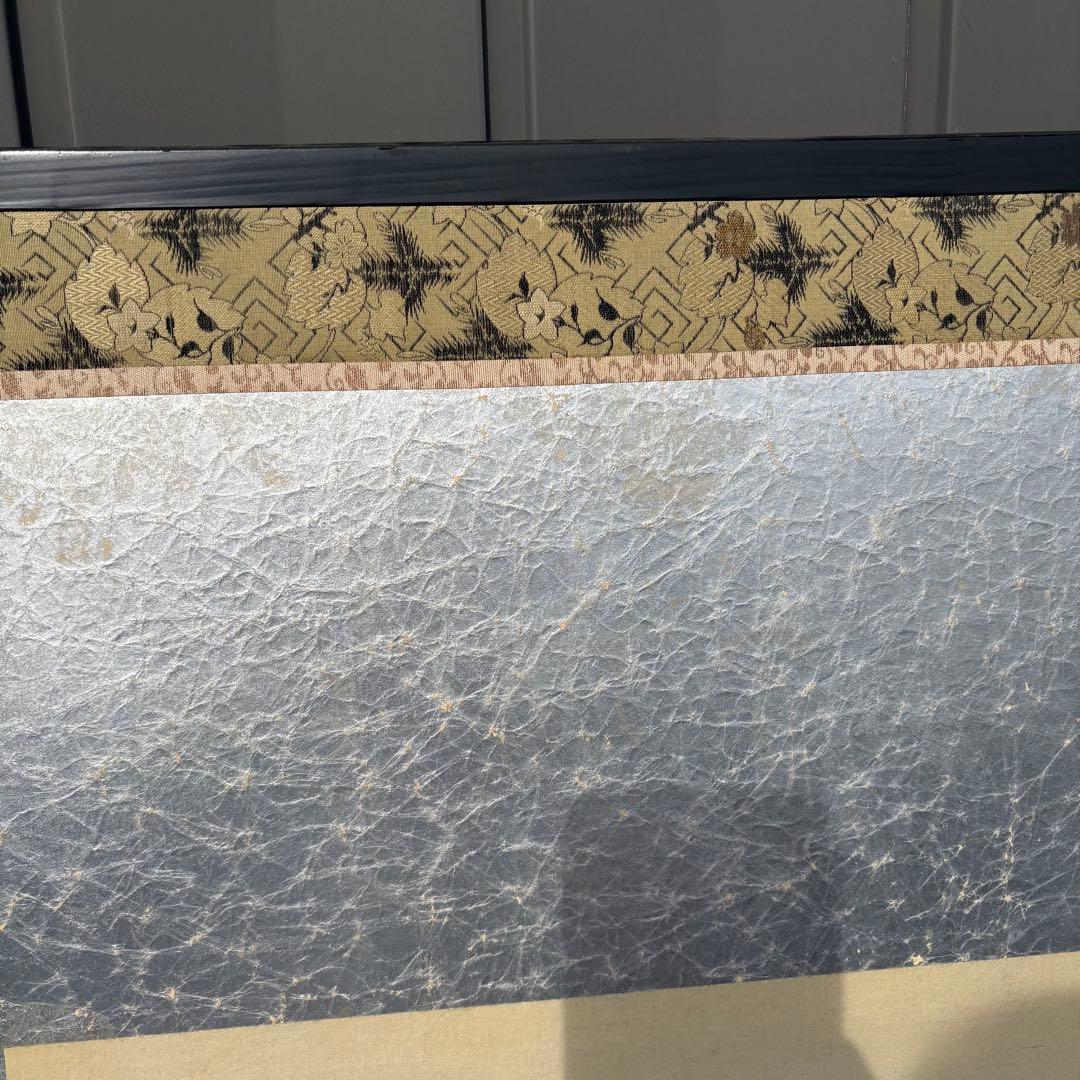 昭和レトロ 日本画 美人画 二曲屏風 白洋 落款あり 衝立 日本画家 白洋 印