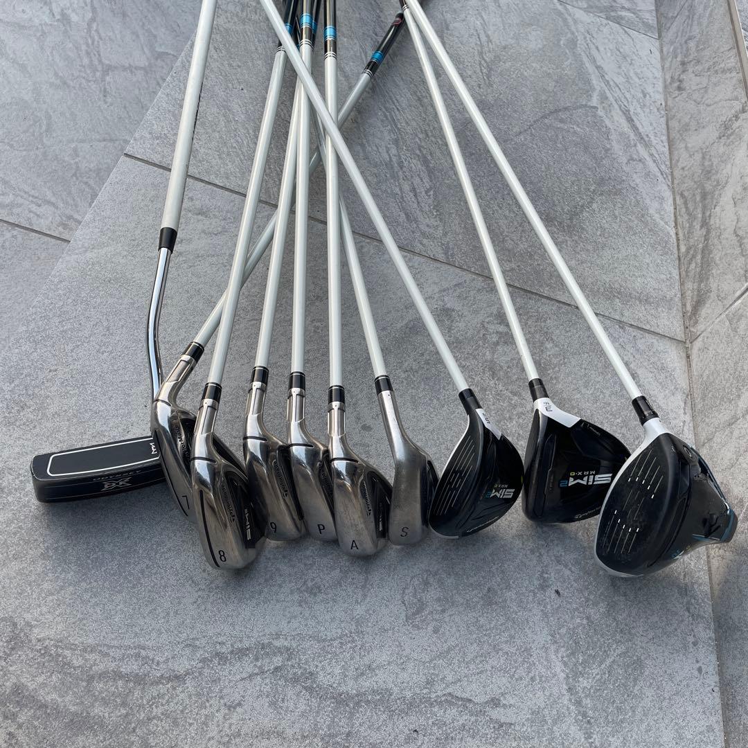 テーラーメイド シムマックス ゴルフセット 右 レディース 10本 クラブ L